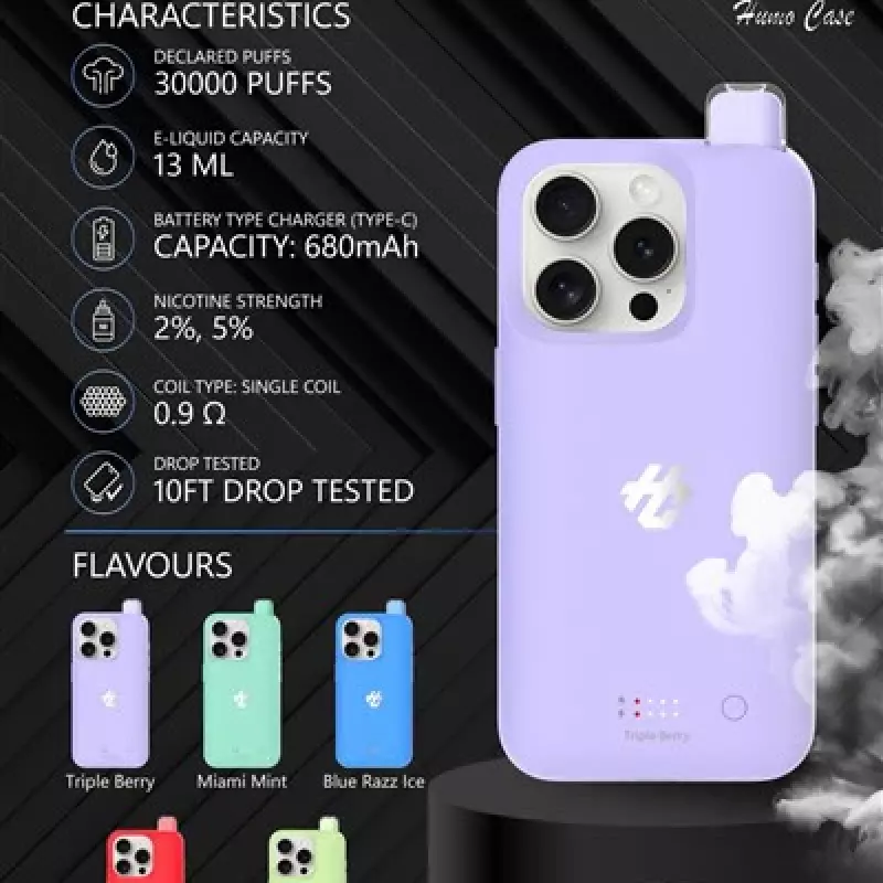 Humo iPhone Case 30,000 Puffs – Disposable Vape Device